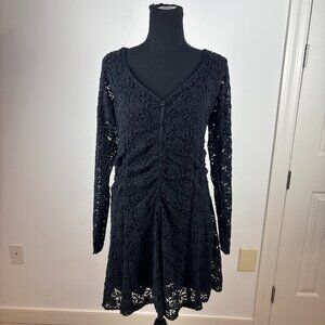 ByTimo Long Sleeve Crochet Lace Mini Dress - Size L -‎ NWOT